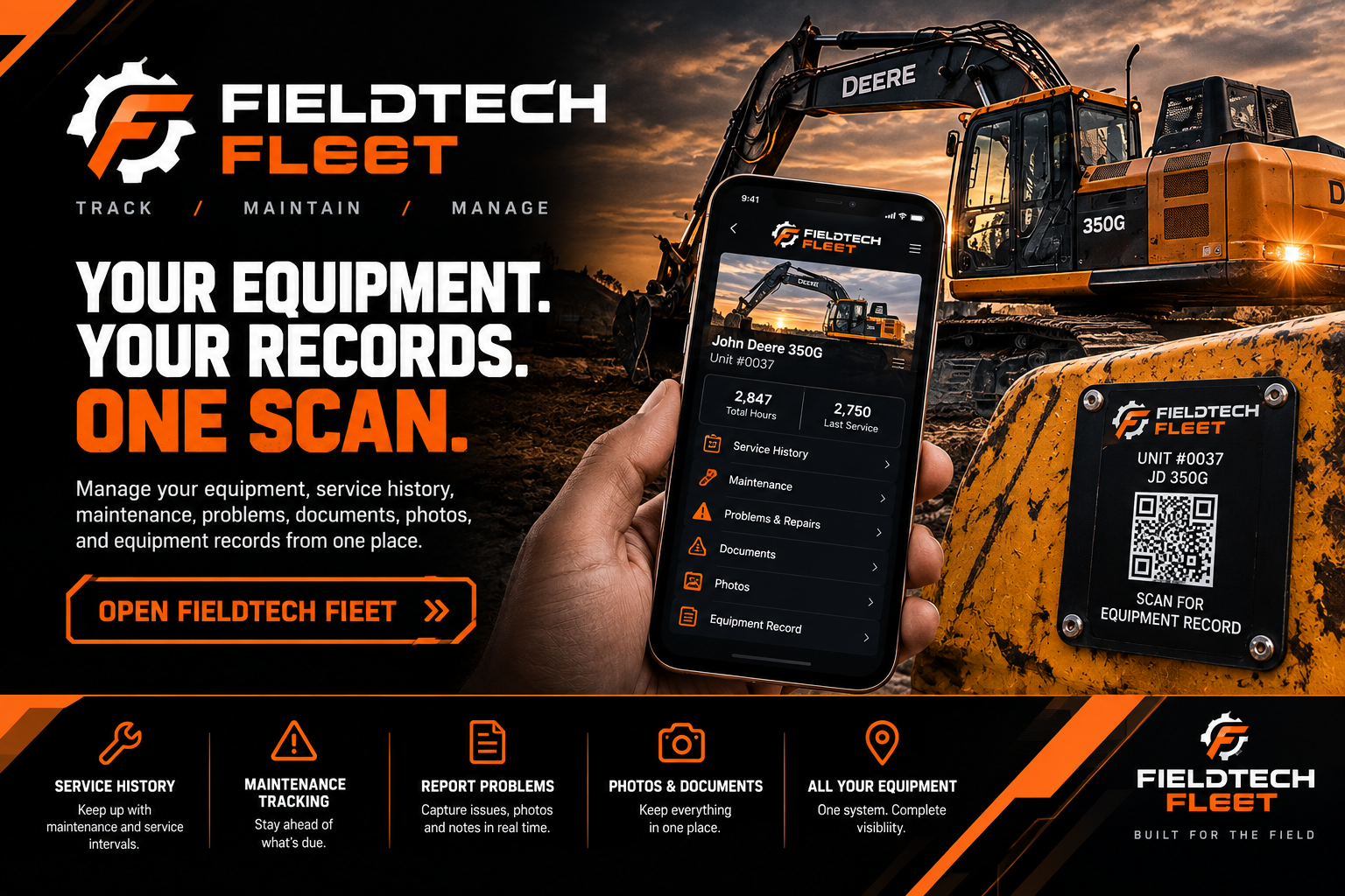 FieldTech Fleet equipment management overview
